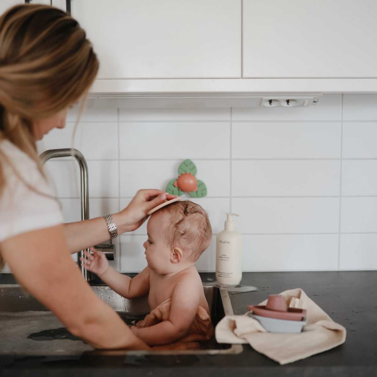 Baby Muslin Cotton Washcloth Mushie