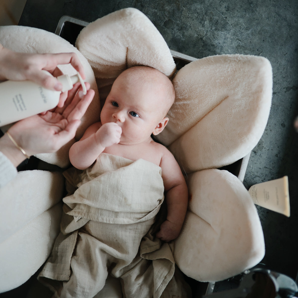 Baby Organic Cotton Muslin Swaddle Blanket Mushie