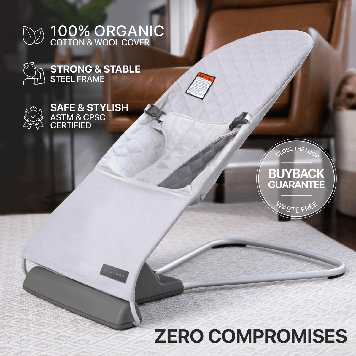 Baby Organic Baby Bouncer evrloop