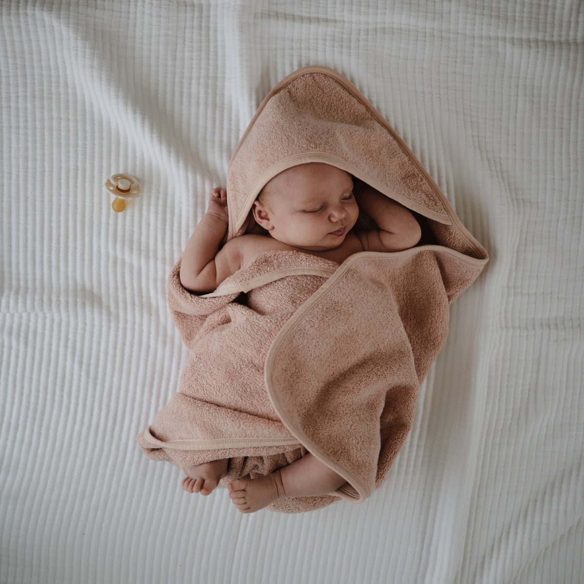 Baby Organic Cotton Baby Hooded Towel Mushie