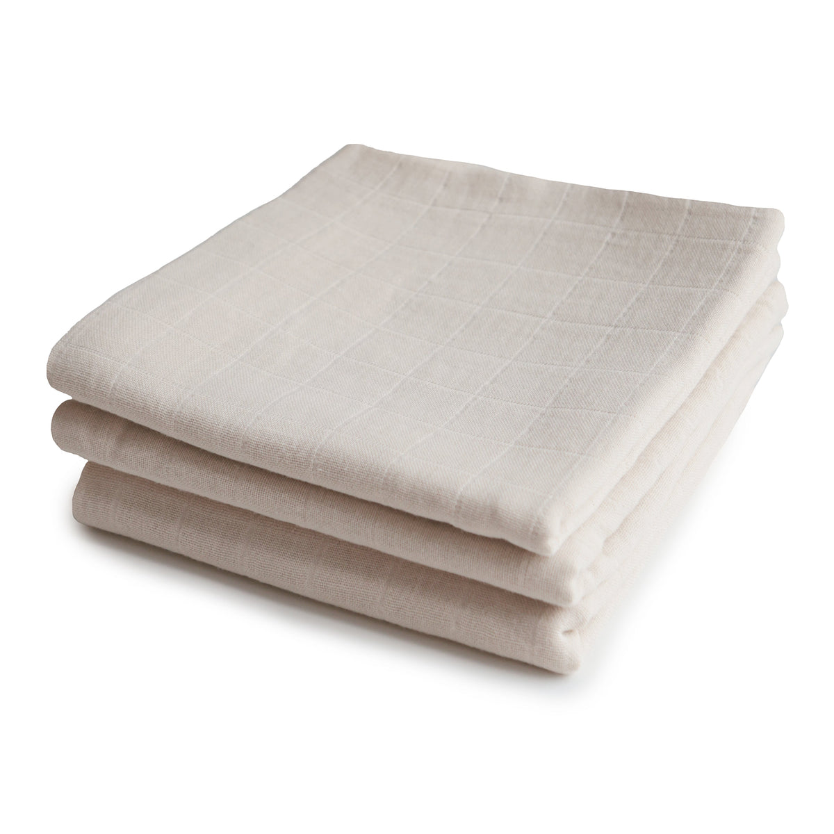 Baby Organic Cotton Muslin Cloths 3-Pack Mushie