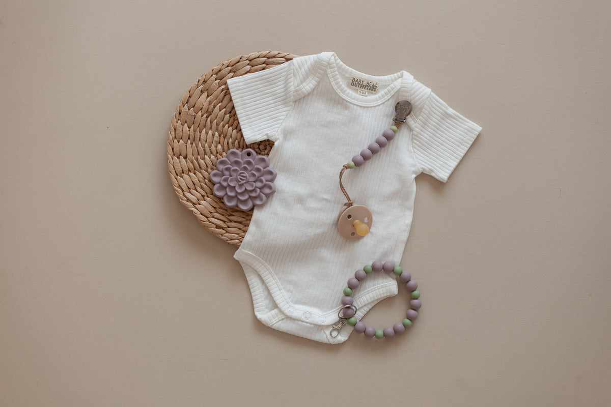 Baby Mommy and Me Bundle // Lavender Succulent Golden Baby