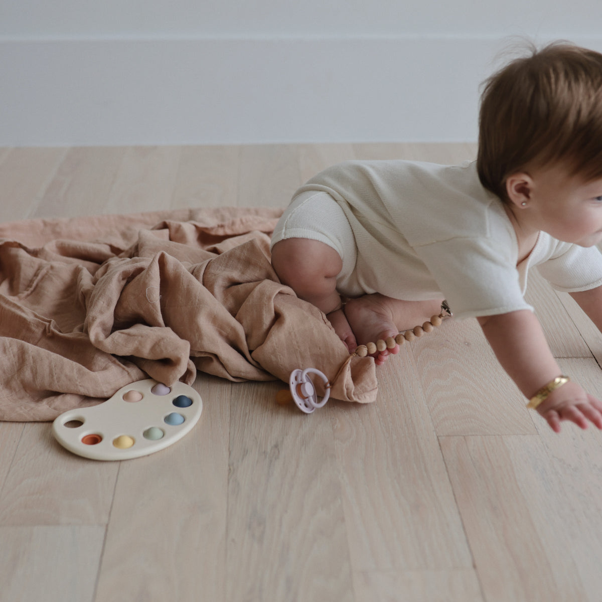 Baby Organic Cotton Muslin Swaddle Blanket Mushie