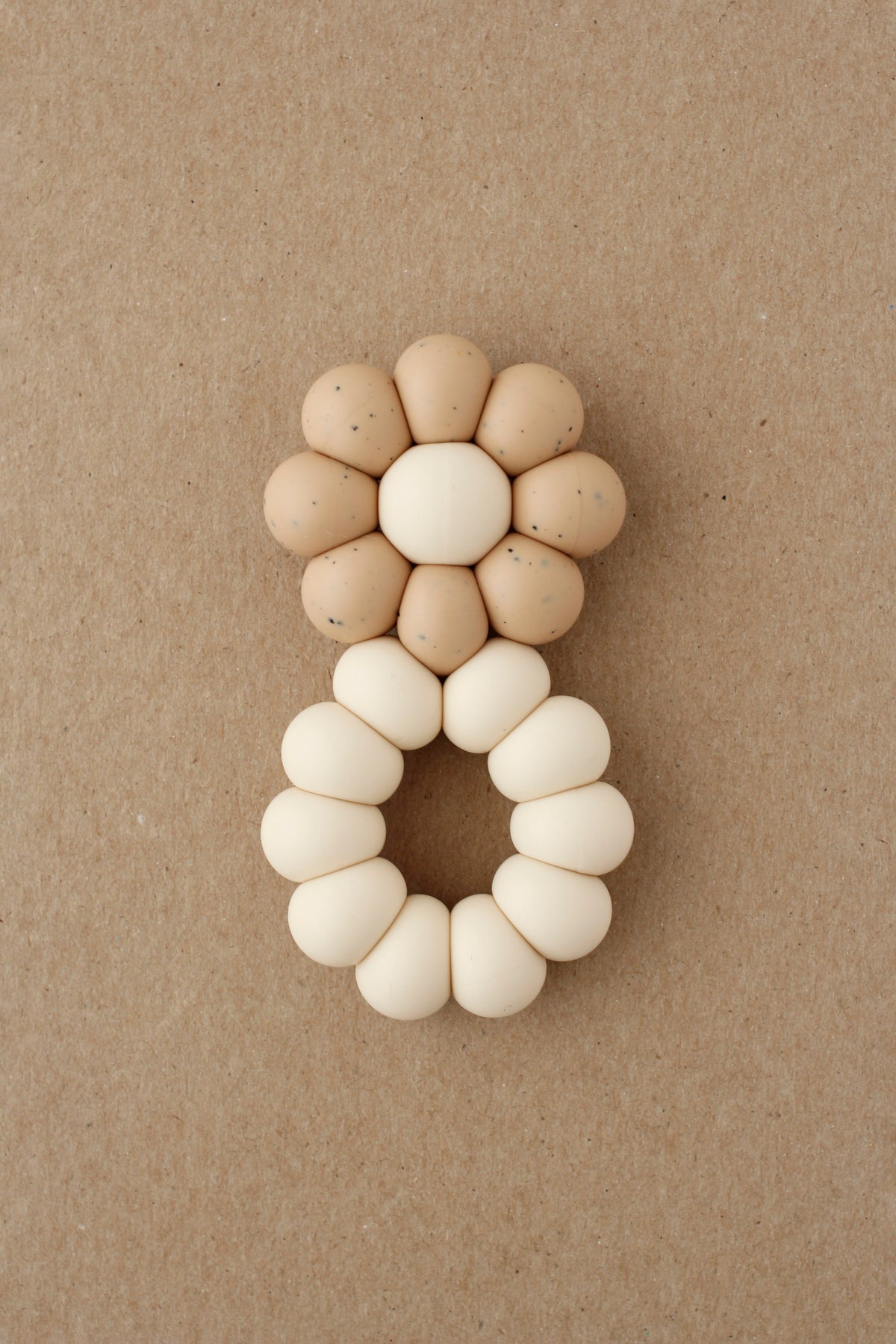 Baby Freezer Teether - Chamomile | Speckled Cappuccino littleCHEW