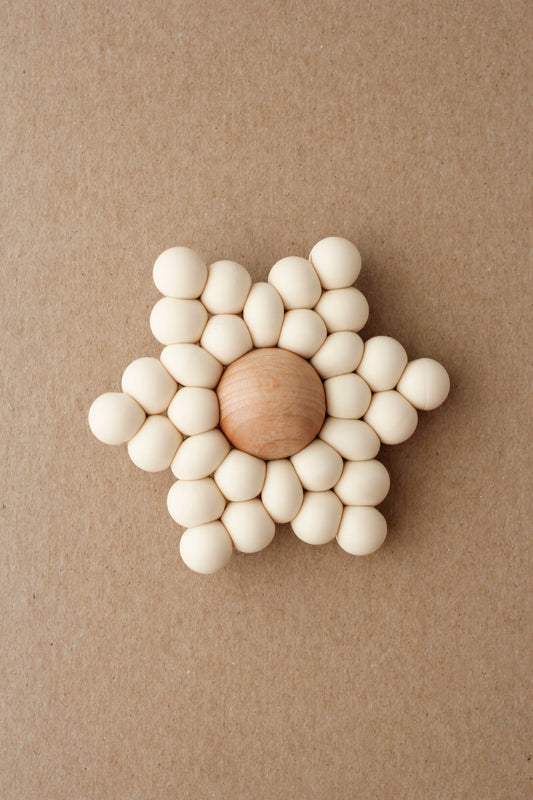 Baby Star Teether - Cream littleCHEW