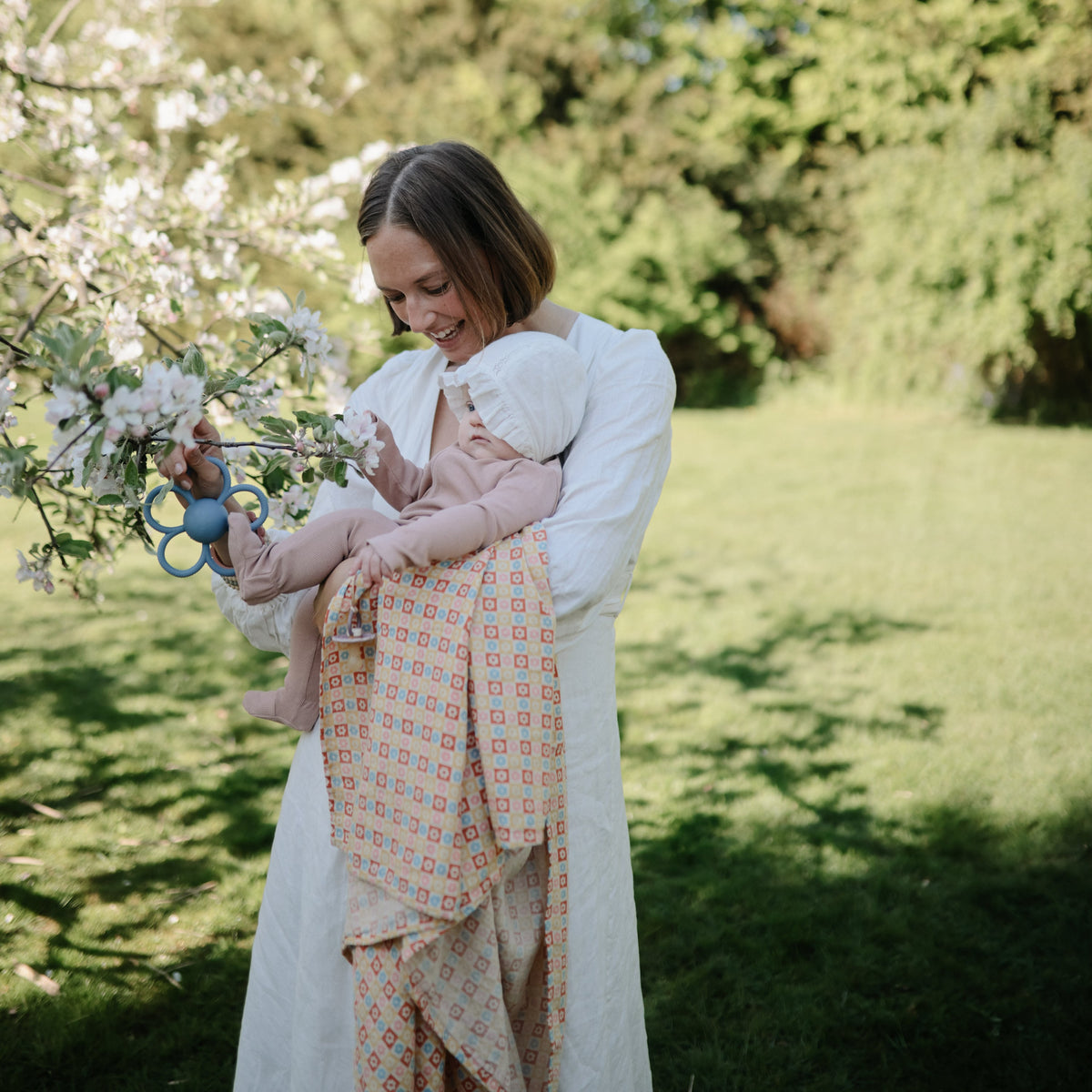 Baby Organic Cotton Muslin Swaddle Blanket Mushie