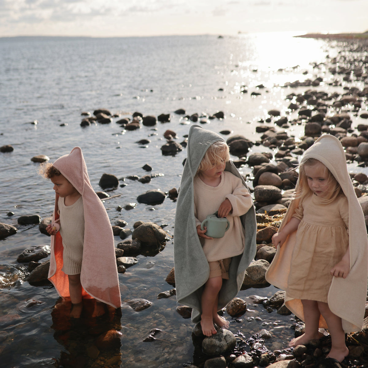 Baby Organic Cotton Baby Hooded Towel Mushie