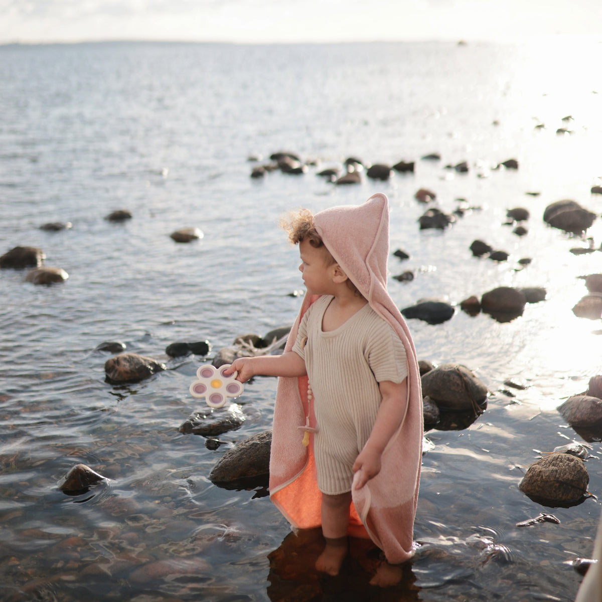 Baby Organic Cotton Baby Hooded Towel Mushie