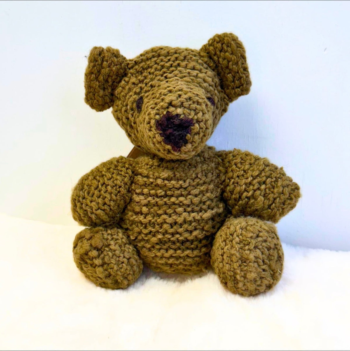 Baby Wool Knit Buddy  | Lee the Olive Bear finn + emma