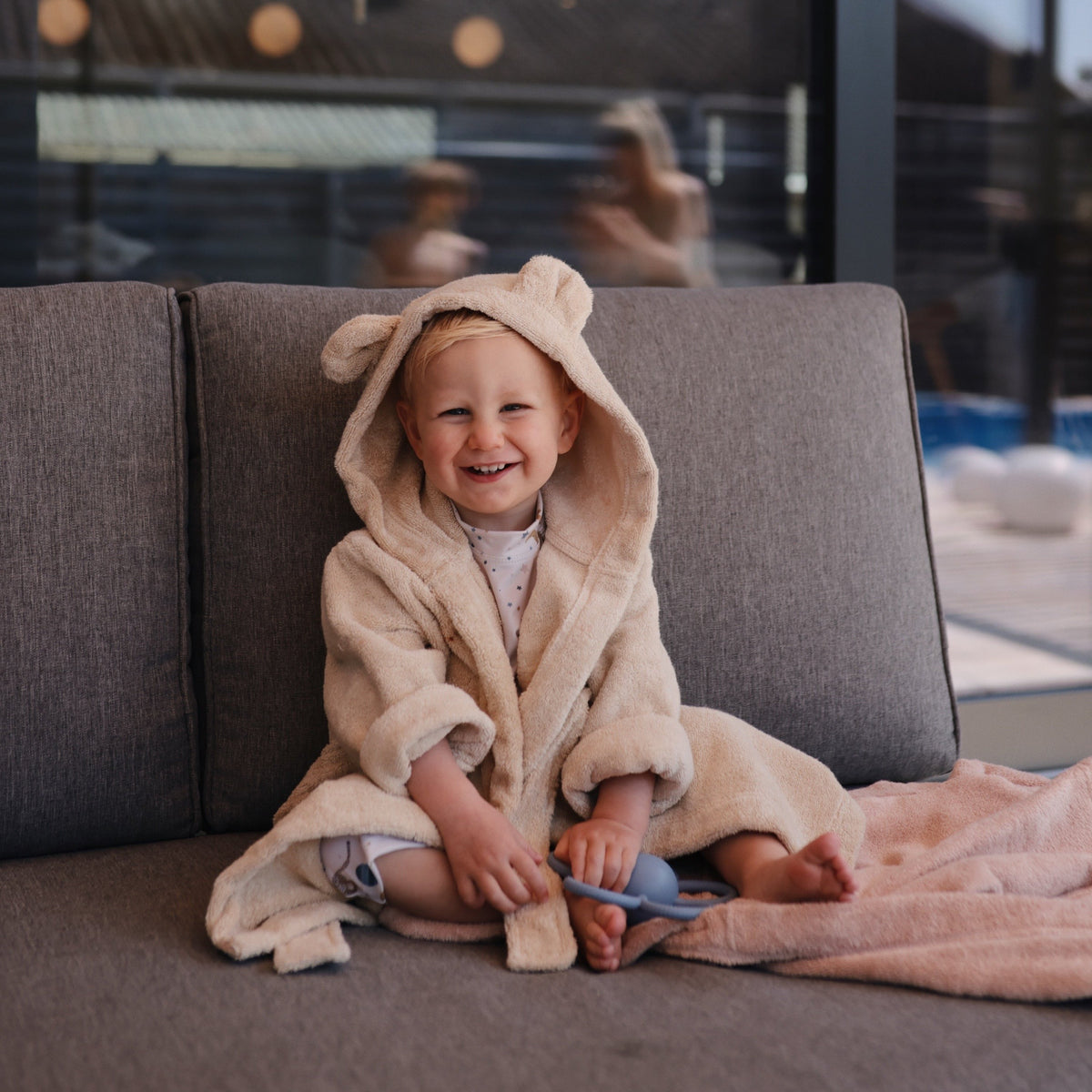 Baby Organic Toddler Bear Robe Mushie
