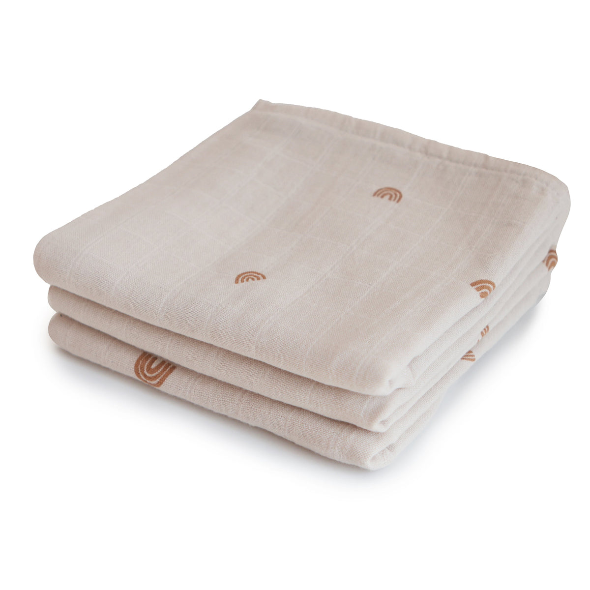 Baby Organic Cotton Muslin Cloths 3-Pack Mushie