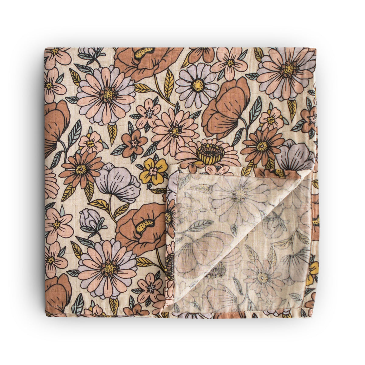 Baby Organic Cotton Muslin Swaddle Blanket Mushie