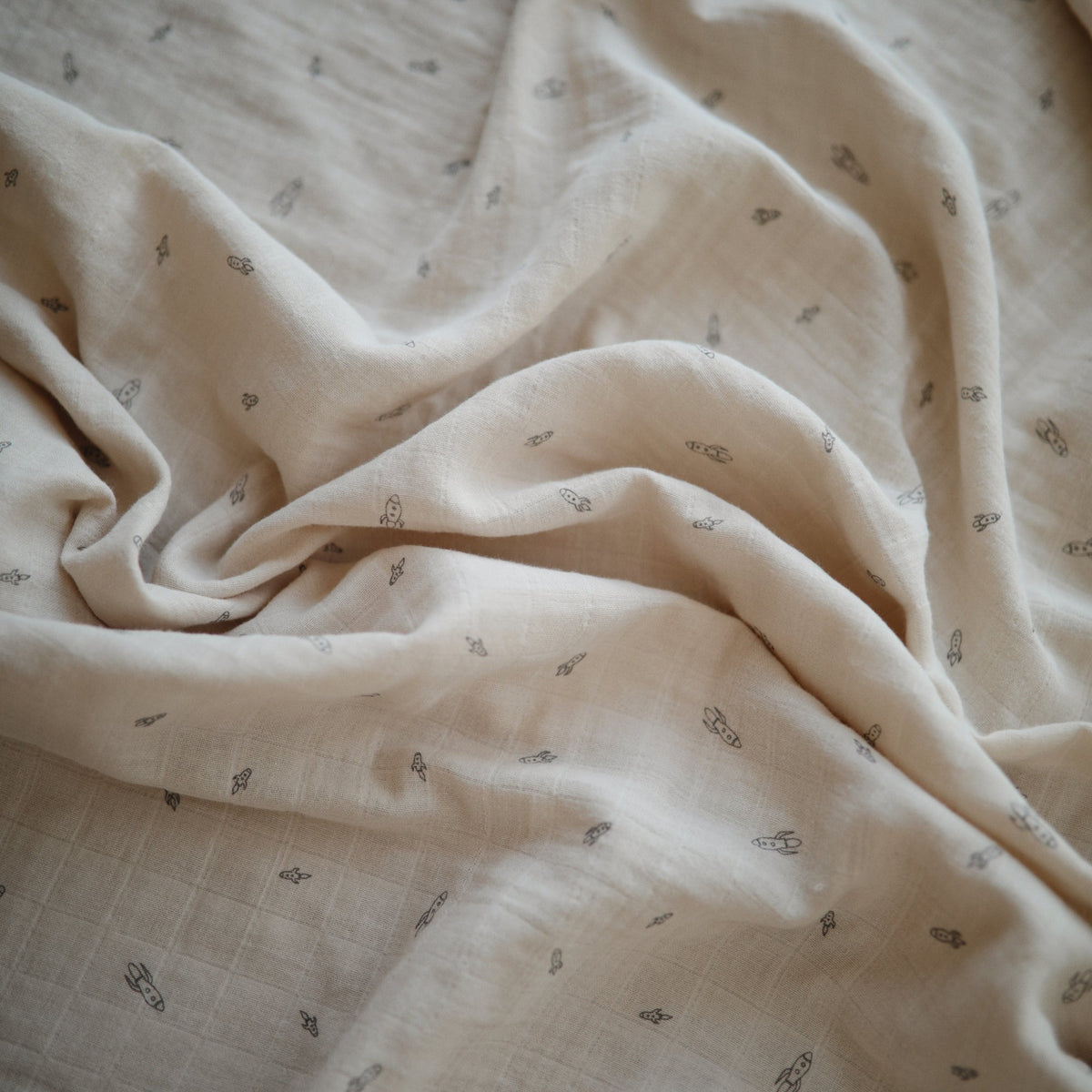 Baby Organic Cotton Muslin Swaddle Blanket Mushie
