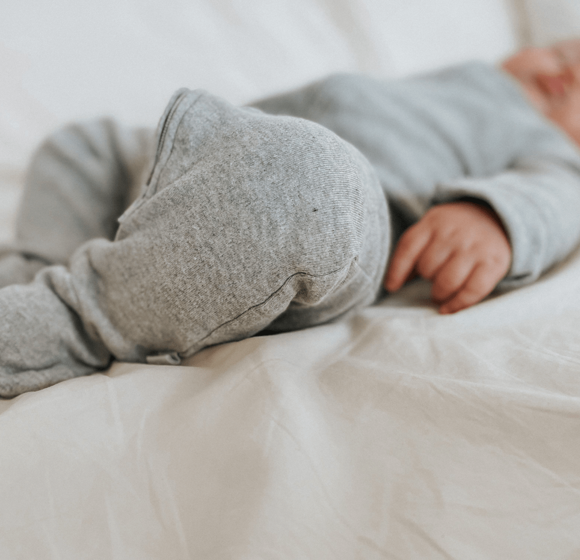 Baby 3pc footie set | vintage aqua periwinkle & heather grey finn + emma