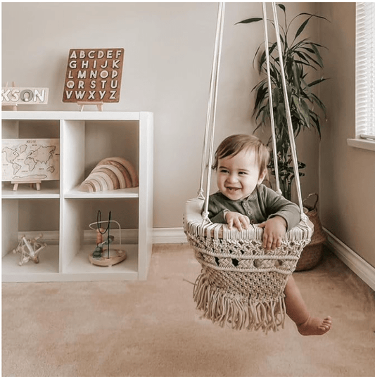 Baby boho bundle - swing & toy basket finn + emma