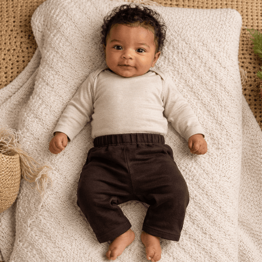 Baby comfy pant | brown finn + emma