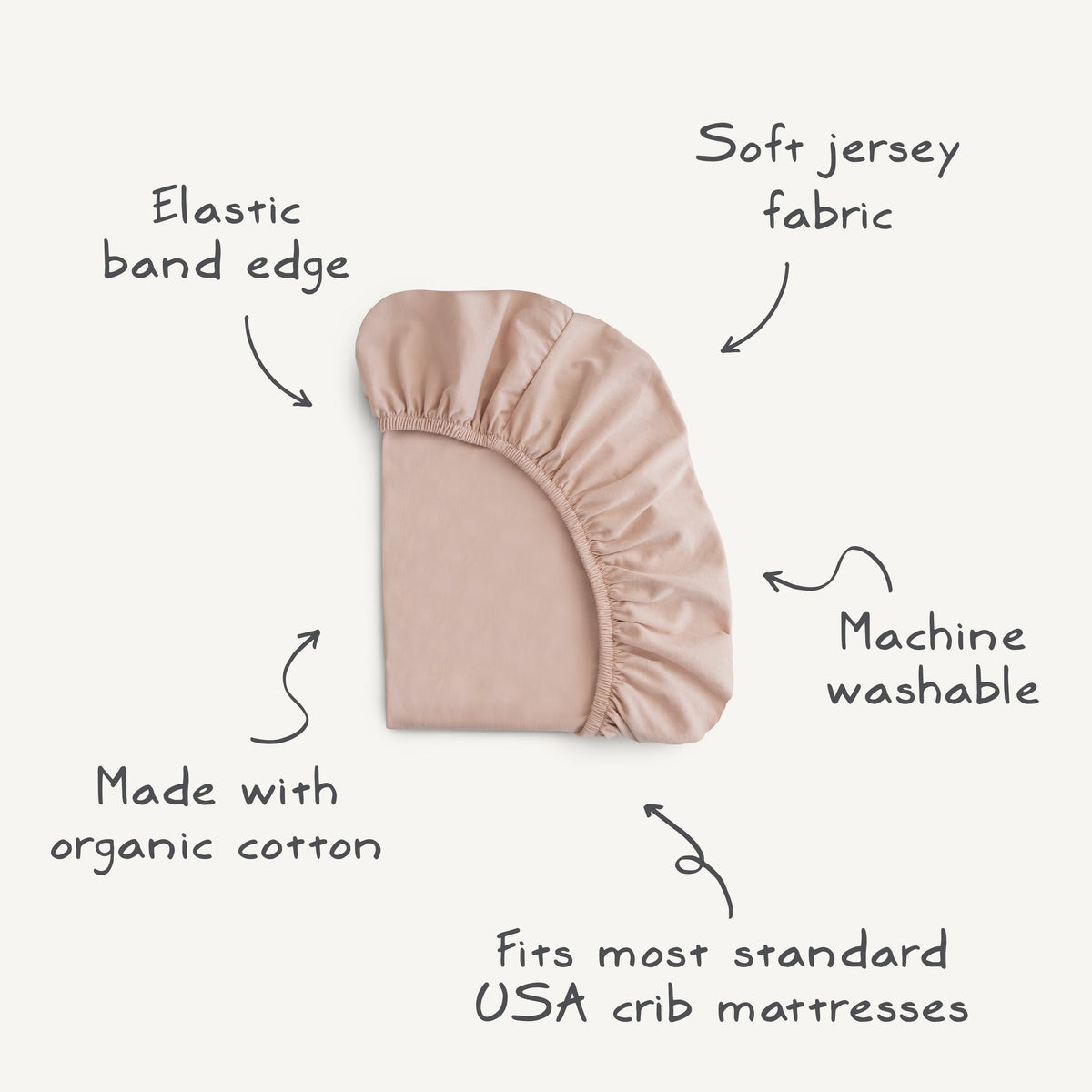 Baby Stretchy Crib Sheet Mushie
