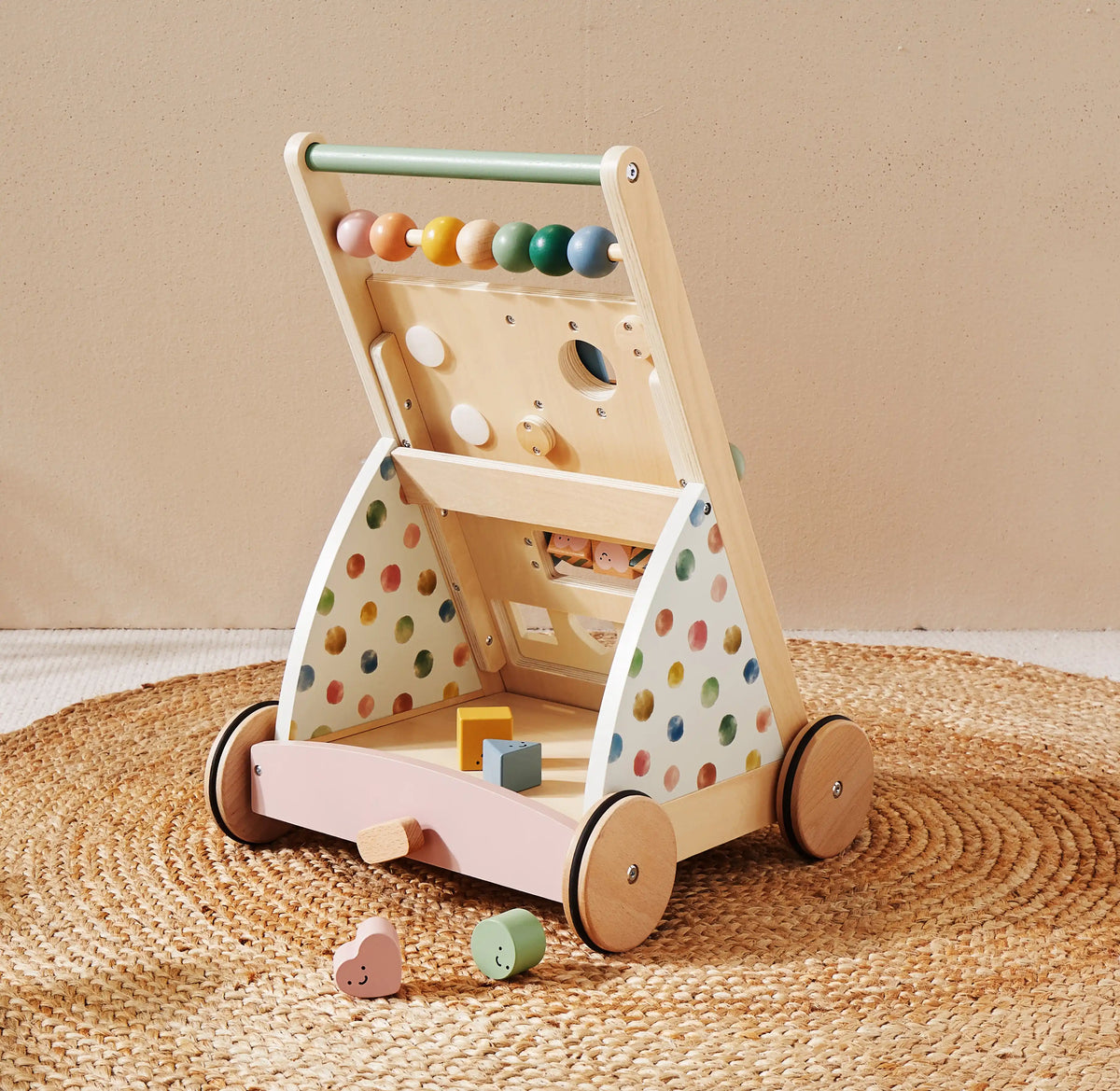 Baby Tiny Land® Versatile Natural Wooden Baby Walker Tiny Land INC