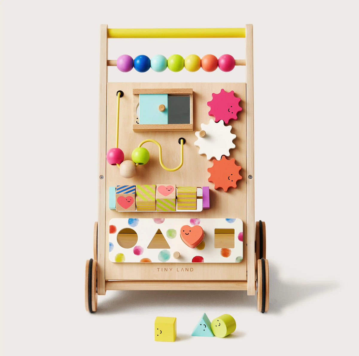 Baby Tiny Land® Premium Natural Wooden Activity Walker Tiny Land INC