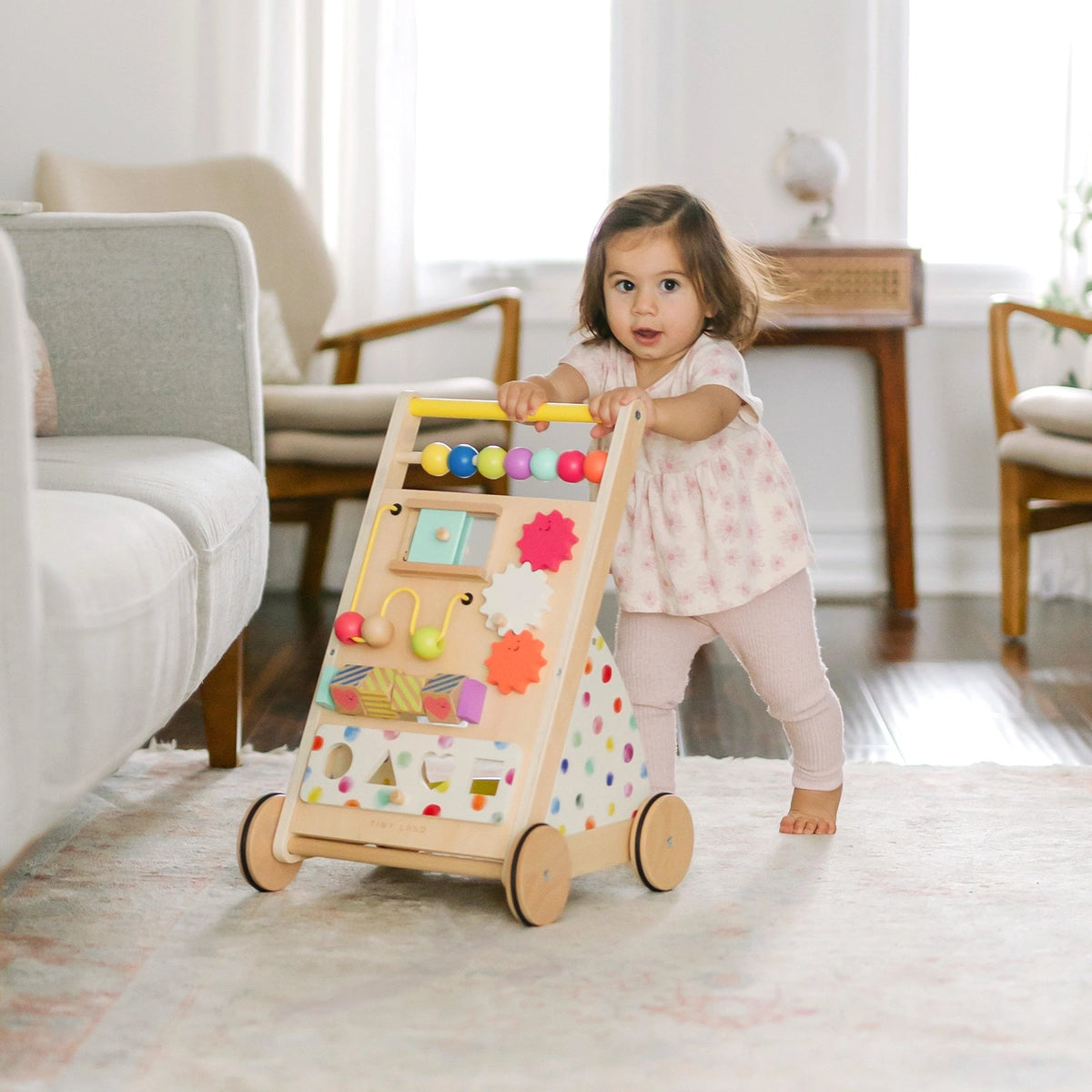 Baby Tiny Land® Premium Natural Wooden Activity Walker Tiny Land INC