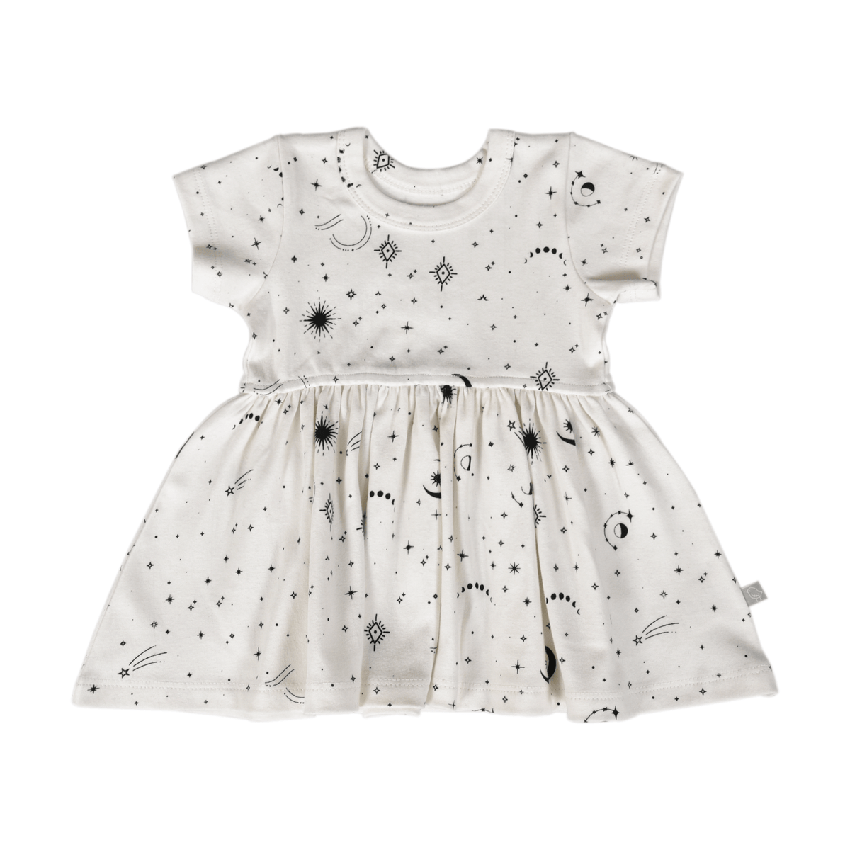 Baby short sleeve twirl dress | celestial finn + emma