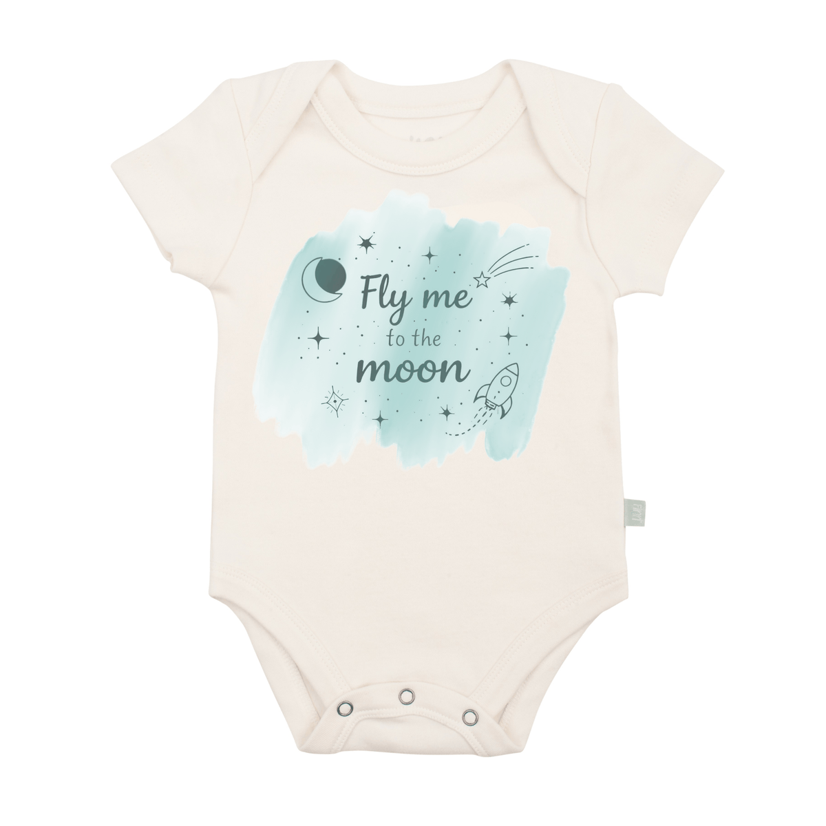 Baby graphic bodysuit |fly me to moon finn + emma
