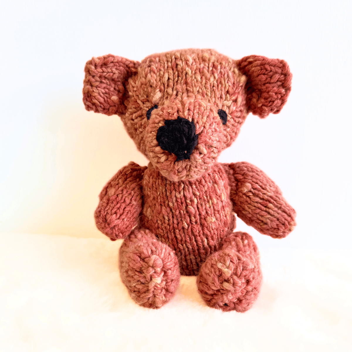 Baby Wool Knit Buddy  | Pinky the Pink Bear finn + emma