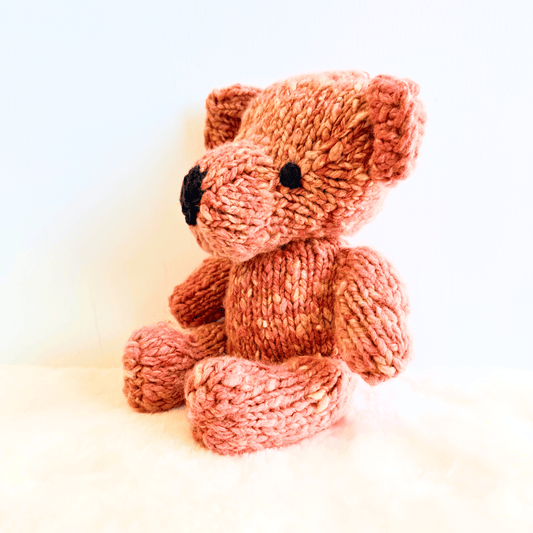 Baby Wool Knit Buddy  | Pinky the Pink Bear finn + emma