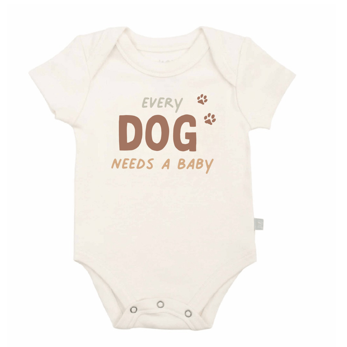 Baby graphic bodysuit |Every Dog Needs A Baby finn + emma