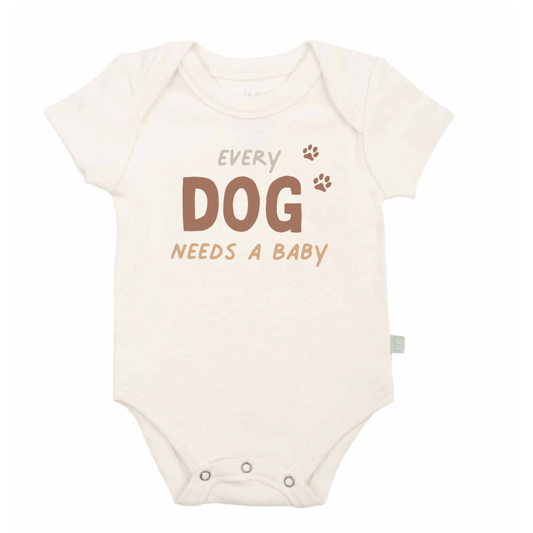 Baby graphic bodysuit |Every Dog Needs A Baby finn + emma