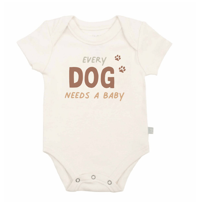 Baby graphic bodysuit |Every Dog Needs A Baby finn + emma