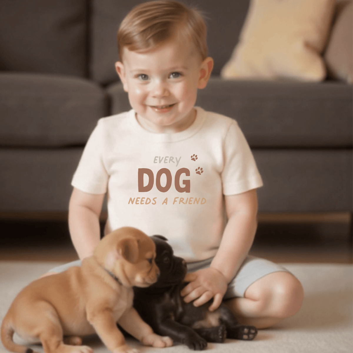 Baby graphic tee | Every Dog Needs a Friend finn + emma