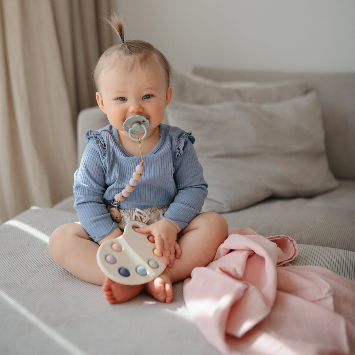 Baby Organic Cotton Muslin Cloths 3-Pack Mushie