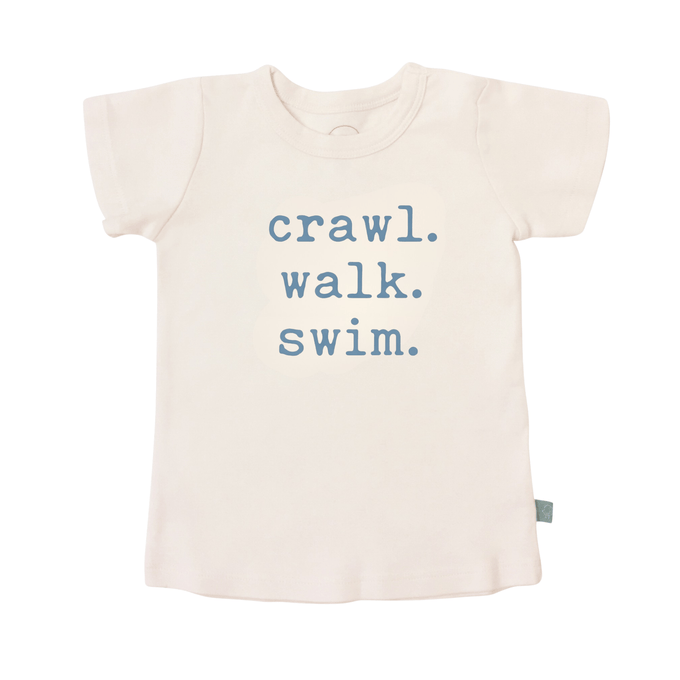 Baby graphic tee | crawl walk swim finn + emma