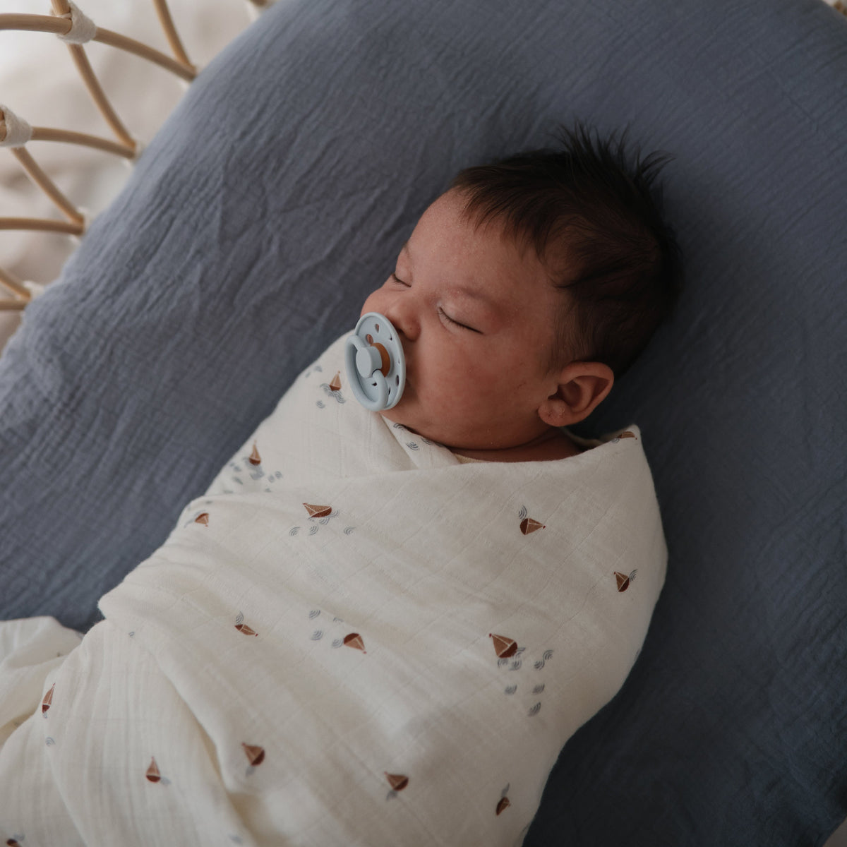 Baby Organic Cotton Muslin Swaddle Blanket Mushie