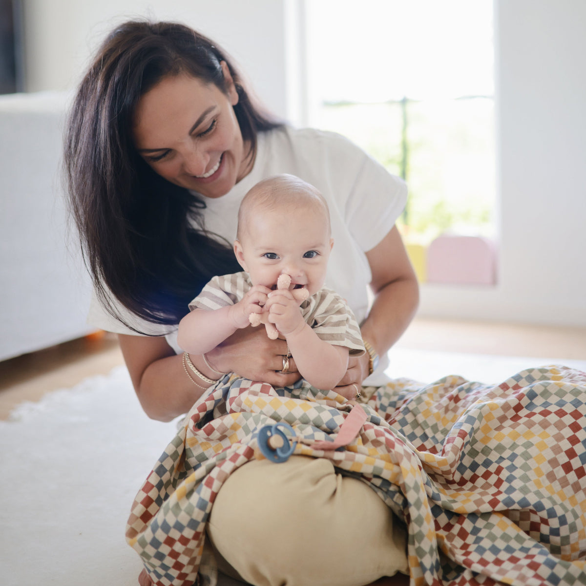 Baby Organic Cotton Muslin Swaddle Blanket Mushie