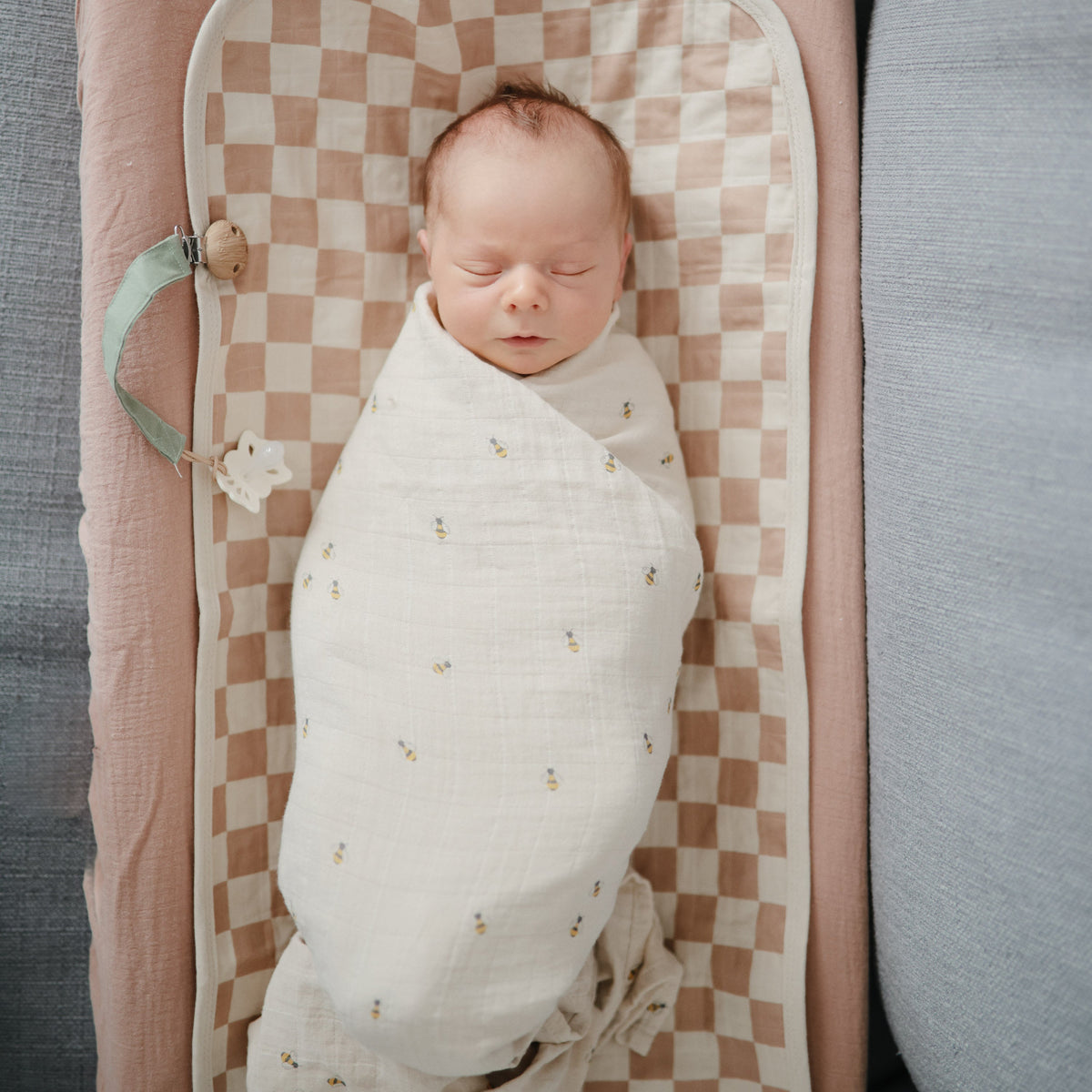 Baby Organic Cotton Muslin Swaddle Blanket Mushie