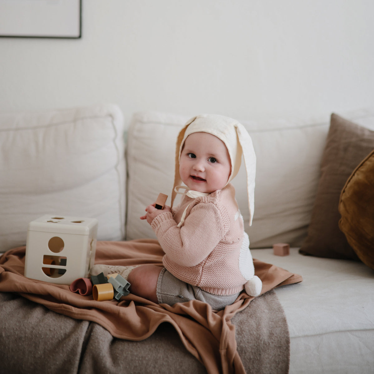 Baby Ribbed Baby Blanket Mushie