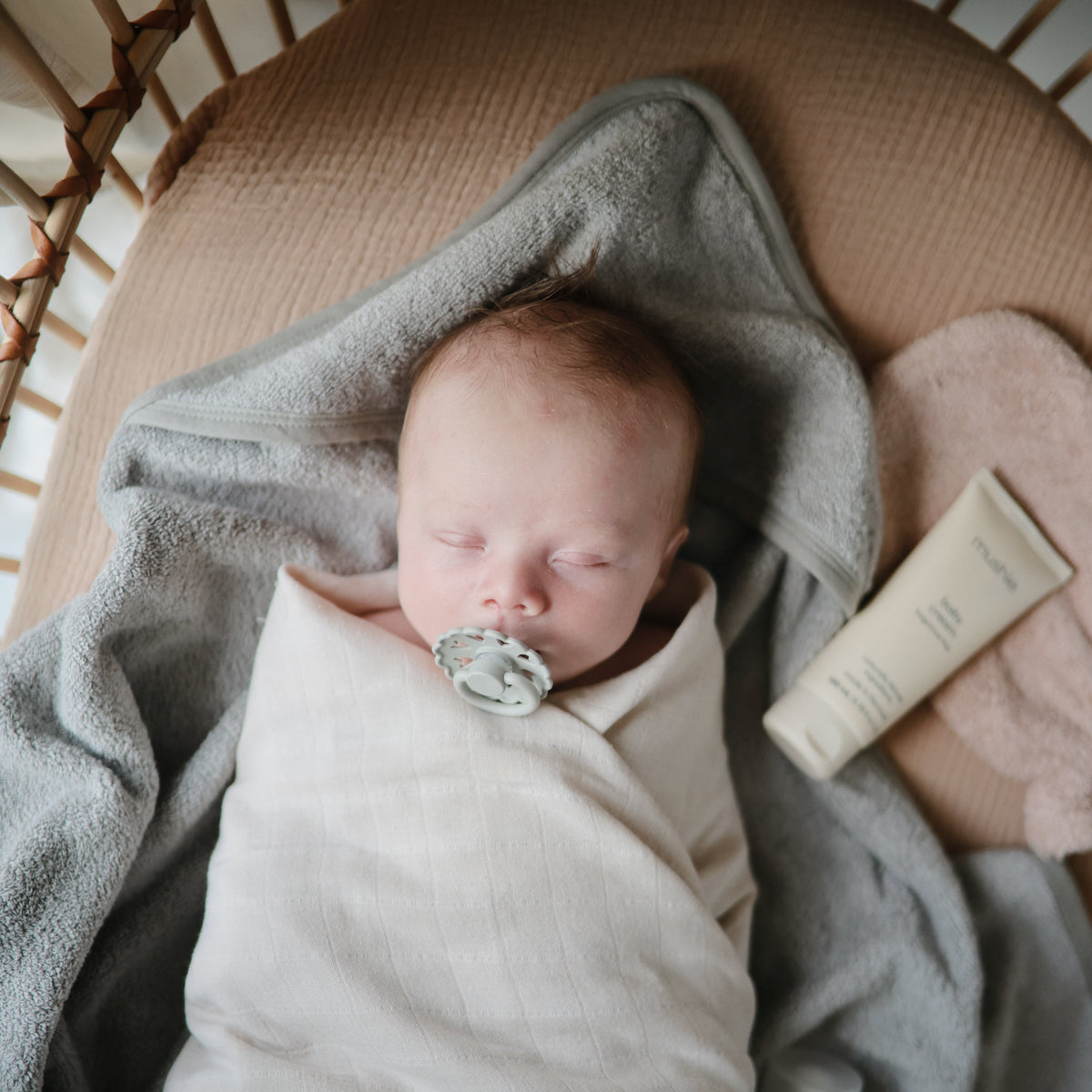 Baby Organic Cotton Muslin Swaddle Blanket Mushie