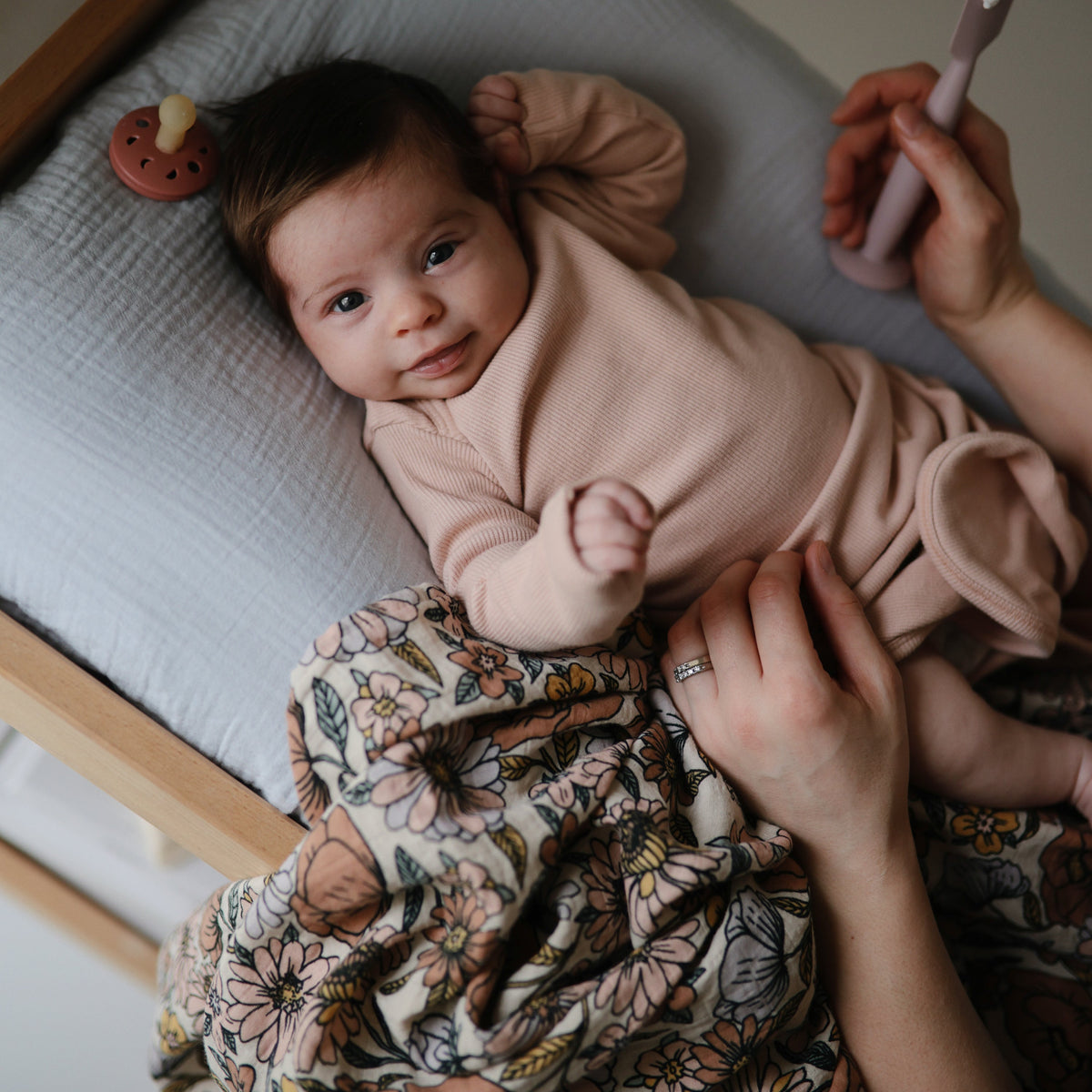 Baby Organic Cotton Muslin Swaddle Blanket Mushie