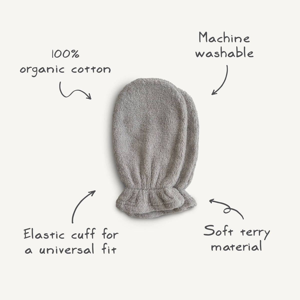 Baby Organic Cotton Bath Mitt Mushie