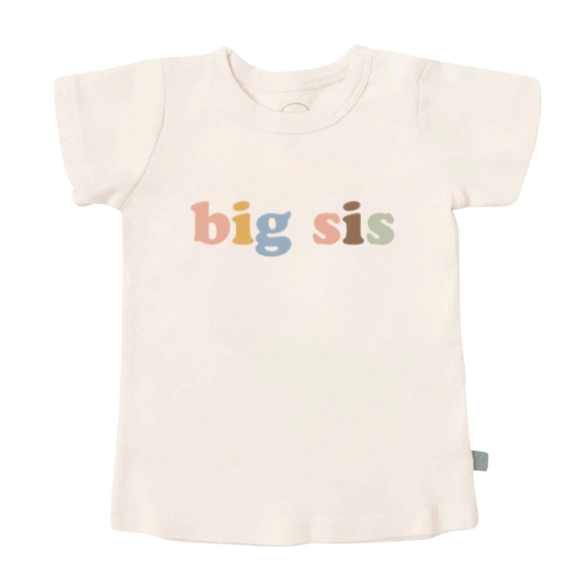 Baby graphic tee | big sis desert bloom Finn + Emma
