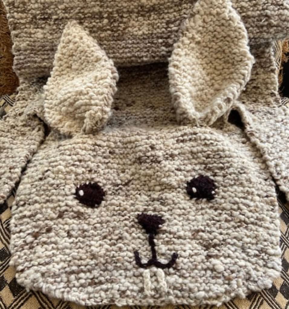 Baby Organic Wool Play Mat + Nursery Rug  | Bunny finn + emma