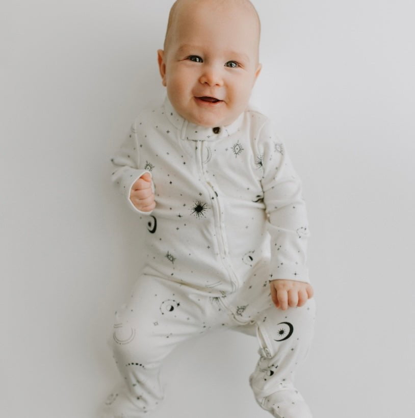 Baby footie | celestial finn + emma
