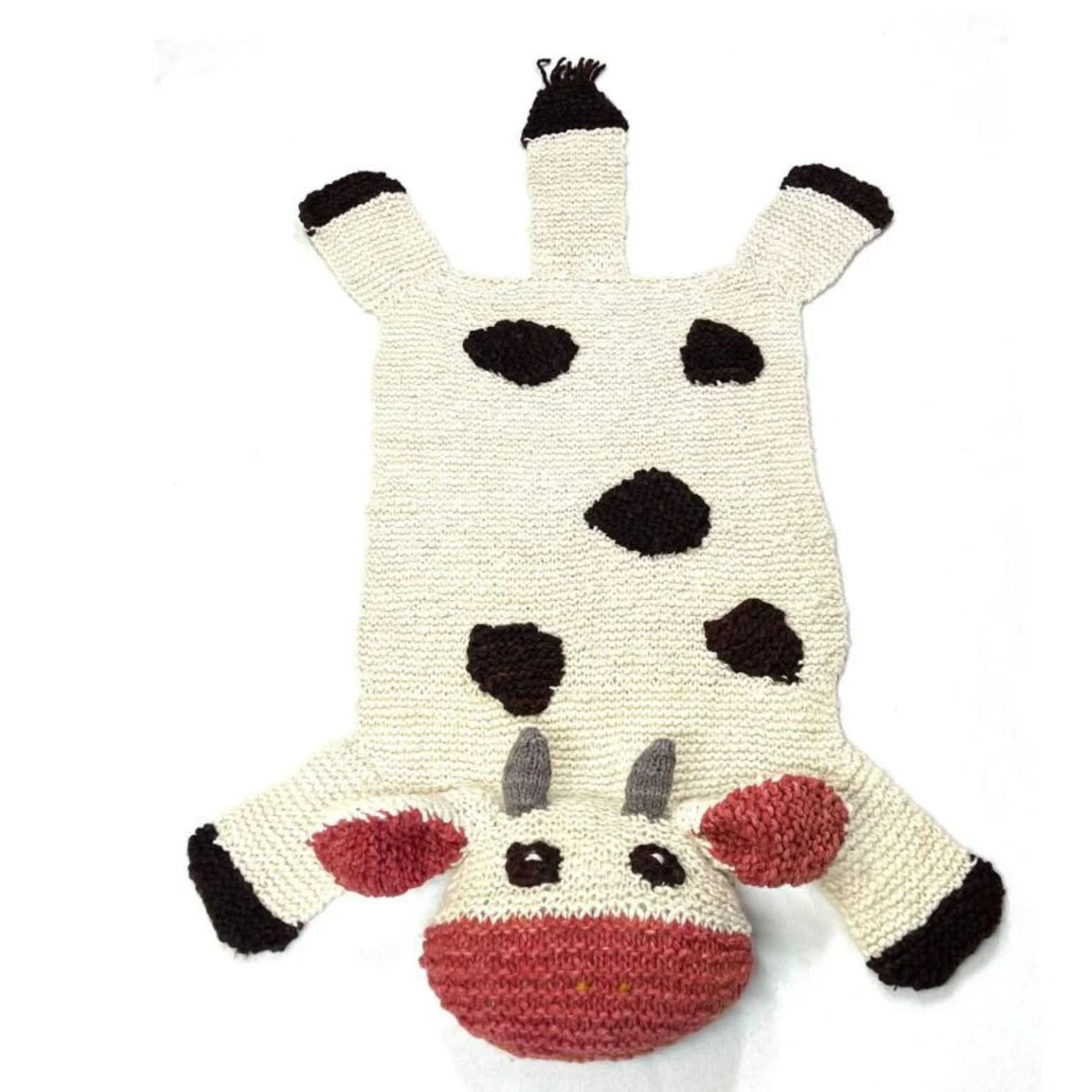 Baby Organic Wool Play Mat + Nursery Rug  | Cow finn + emma