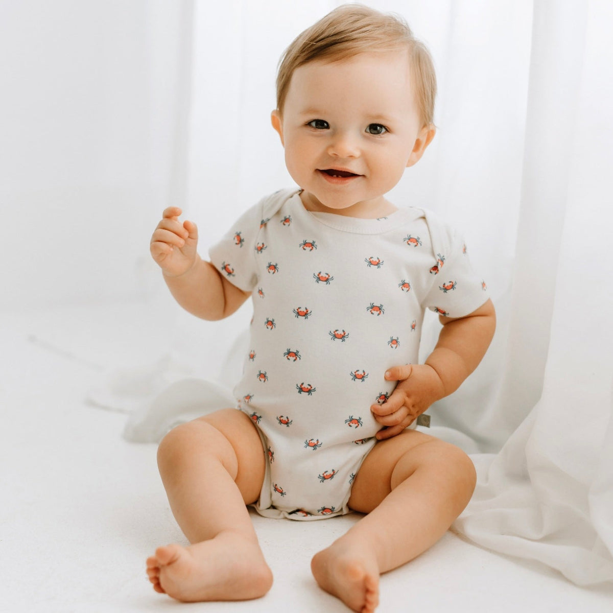 Baby lap bodysuit | crab finn + emma