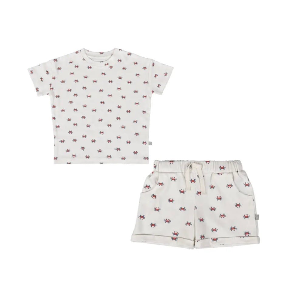 Baby shirt & short set | Crab finn + emma