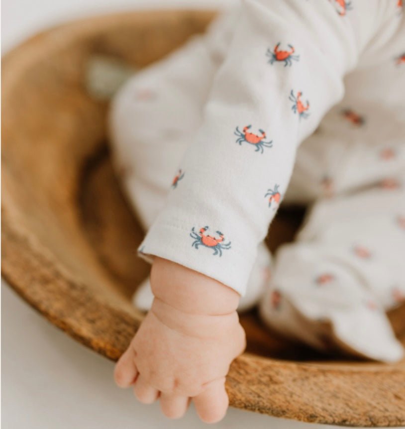 Baby footie | crab finn + emma