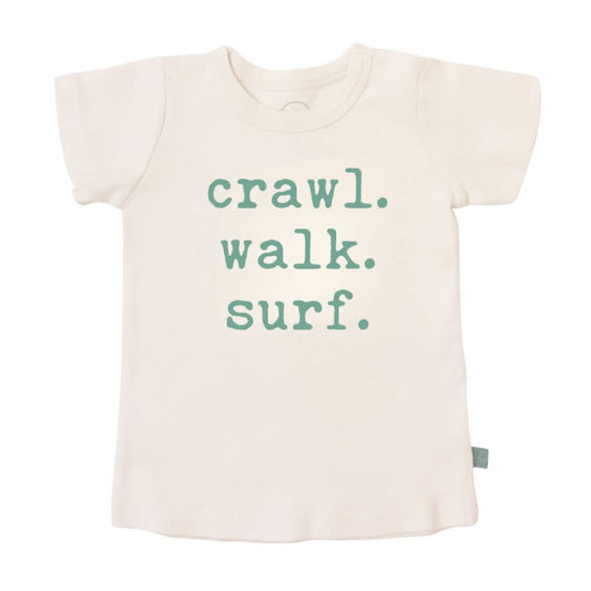 Baby graphic tee | crawl walk surf finn + emma