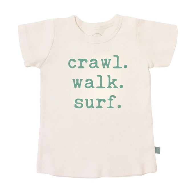 Baby graphic tee | crawl walk surf finn + emma